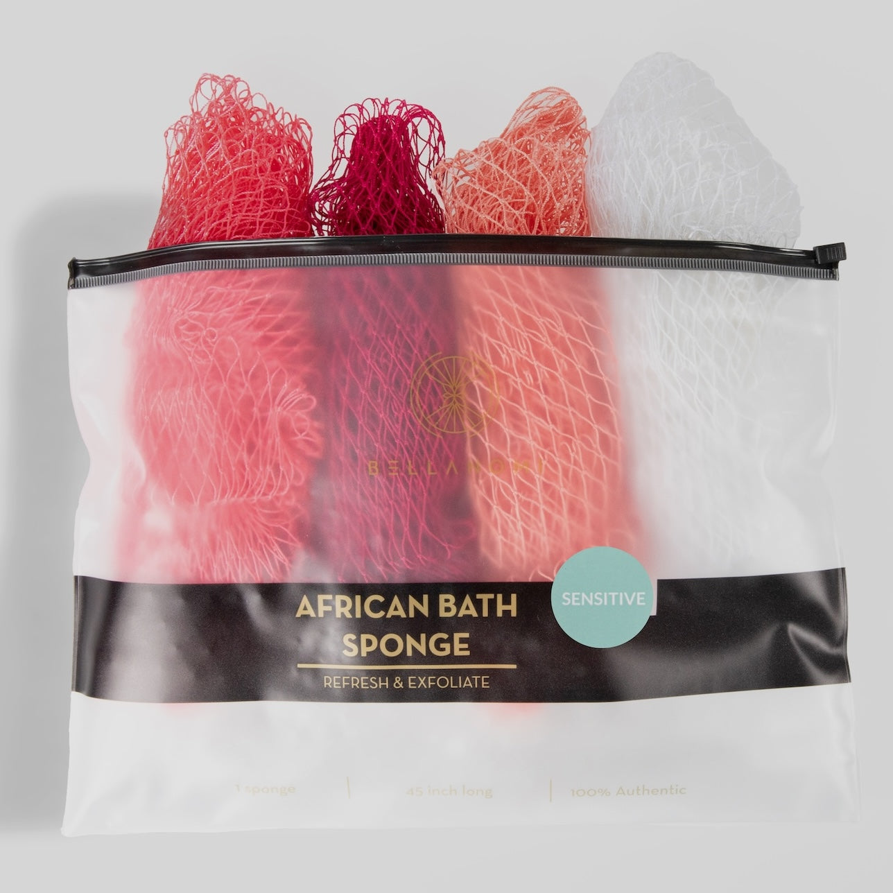 4-Pack African Exfoliating Net Sponge Cupid Bundle (SENSITIVE SKIN)
