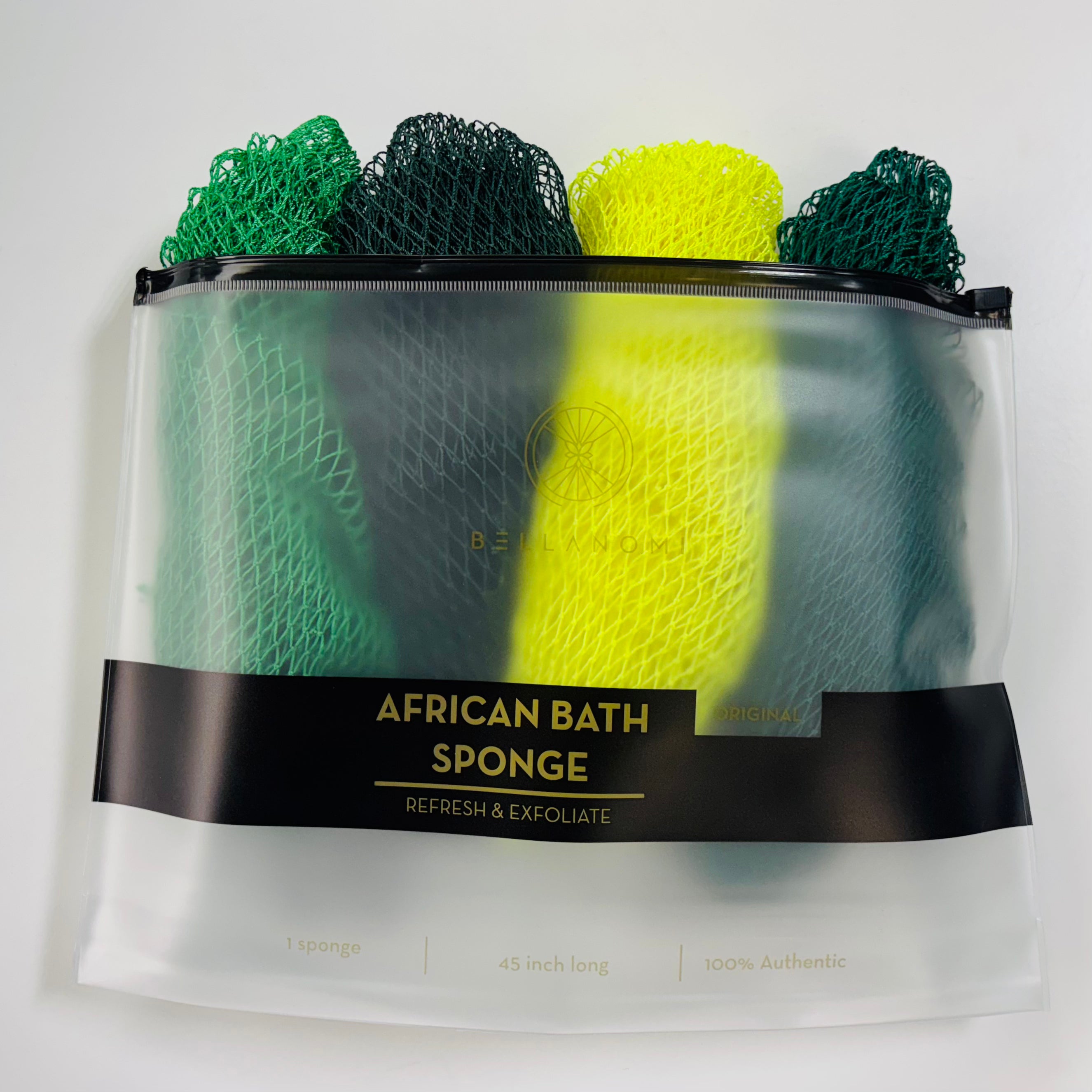 4-Piece African Exfoliating Net Sponge Set – Bellanomi