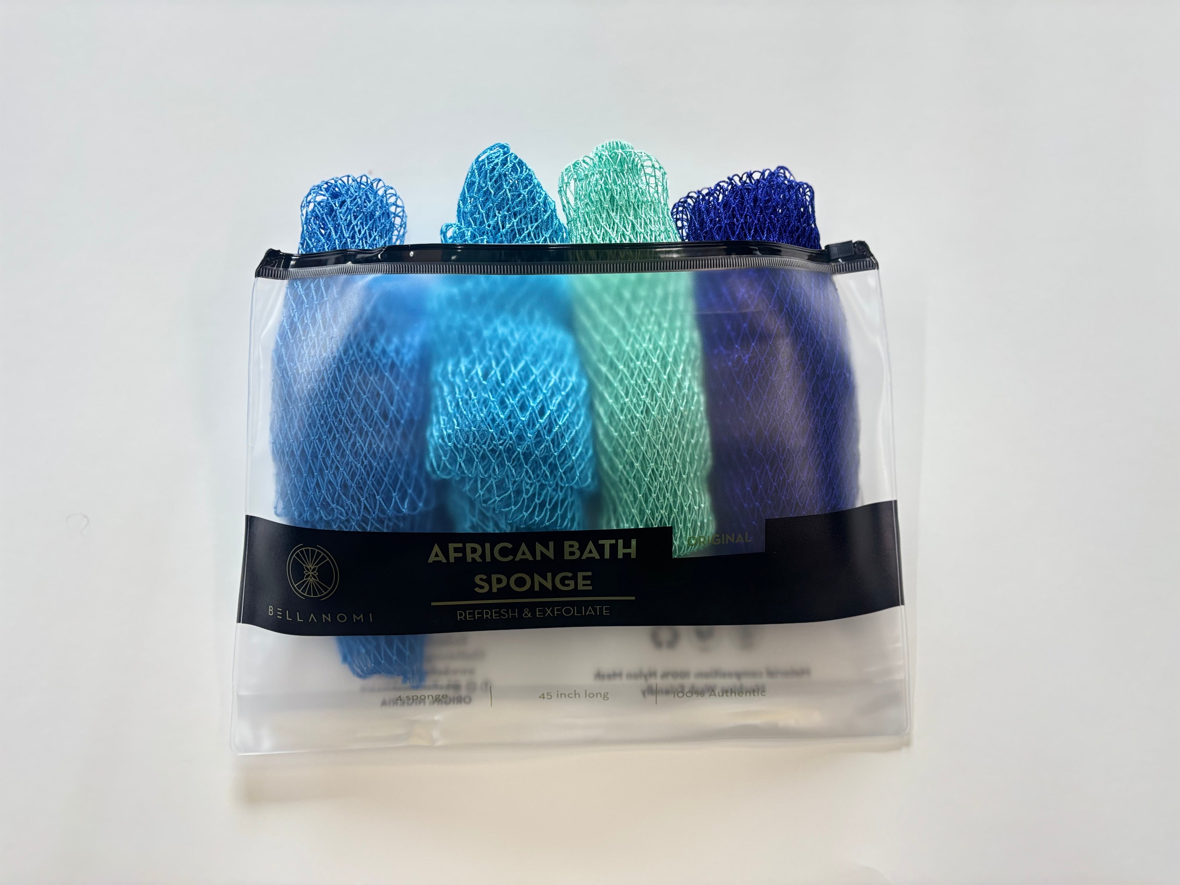 4-Pack African Exfoliating Net Sponge Classic