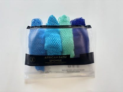 4-Pack African Exfoliating Net Sponge Classic