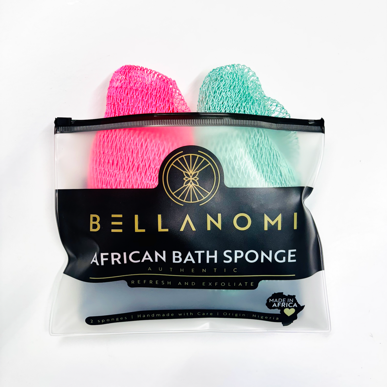 2-Pack African Exfoliating Net Sponge