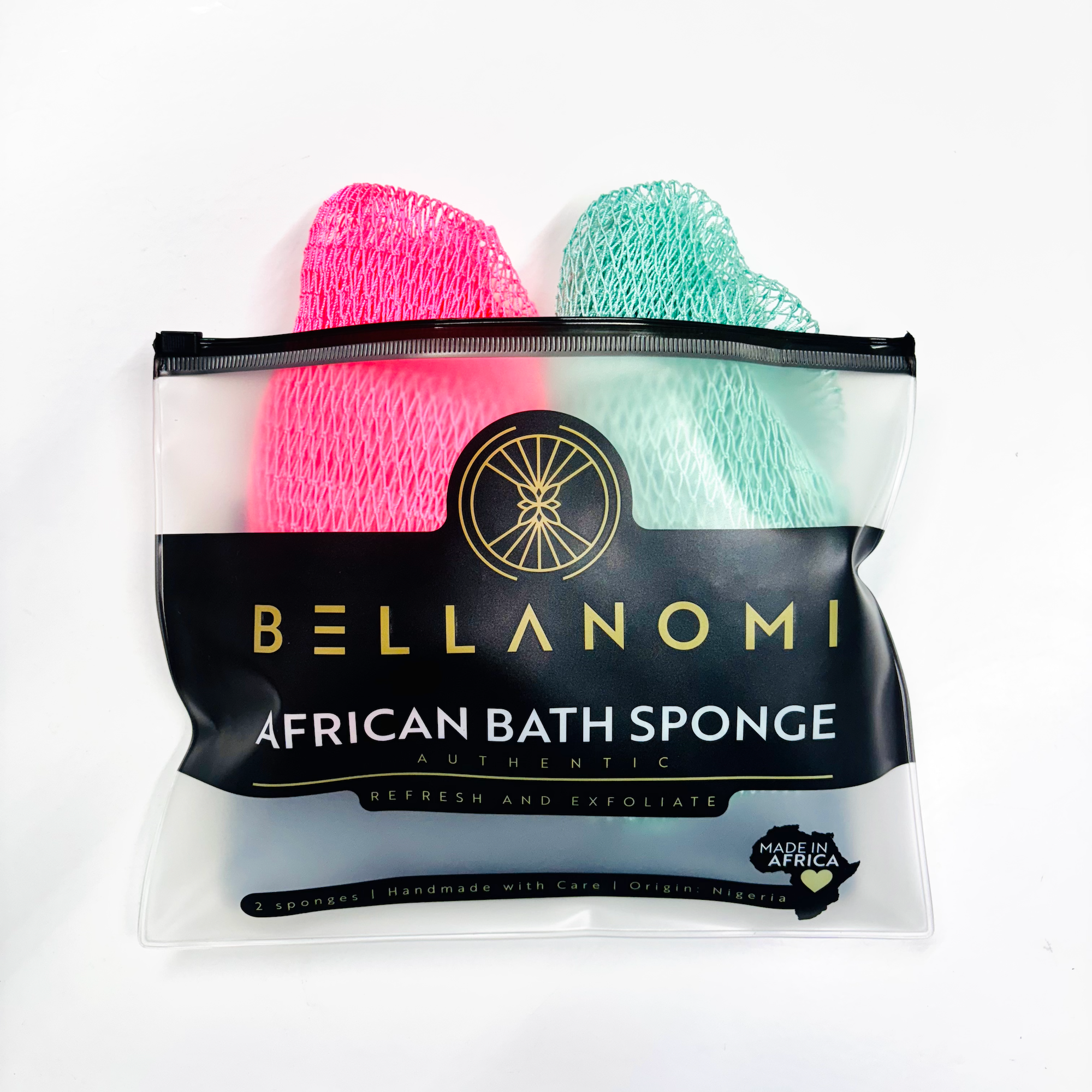 2-Pack African Exfoliating Net Sponge Classic